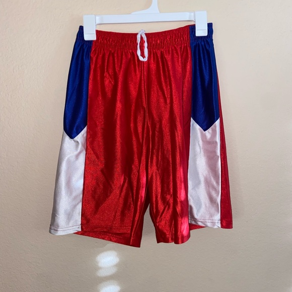 Wrestling street wear stretch shorts striped athletic fitness outdoor bottoms - Picture 5 of 9